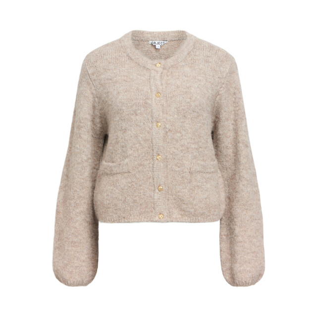 Object objsaggia re l/s knit cardigan noos 23046886 humus 06741.820.0110 large