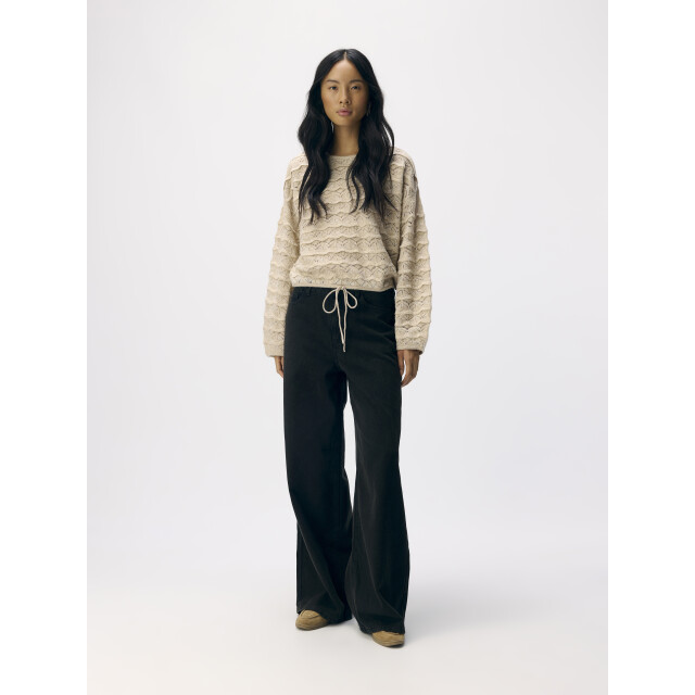 Object objkristel knit re l/s pullover cc3 23047015 sandshell 06712.820.0132 large