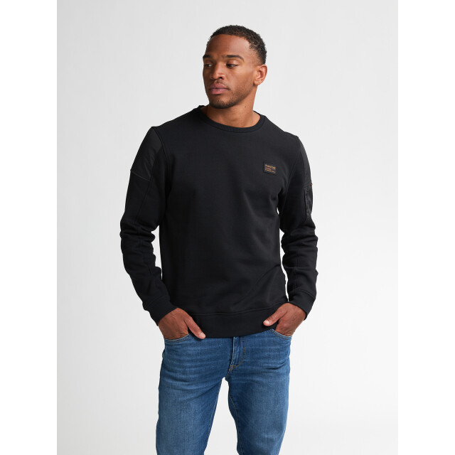 Petrol Industries men sweater round neck m-3050-swr322 9111 deep black 05735.990.0019 large