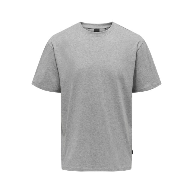 Only & Sons onsfred life rlx ss tee noos 22022532 light grey melange 05011.910.0013 large