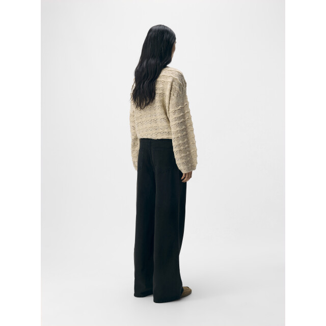 Object objkristel knit re l/s pullover cc3 23047015 sandshell 06712.820.0132 large