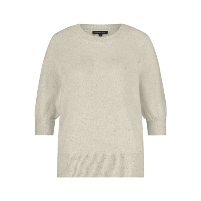 Tramontana short sleeve sequin jumper o02-17-601 006801 melange 06712.938.0180 large