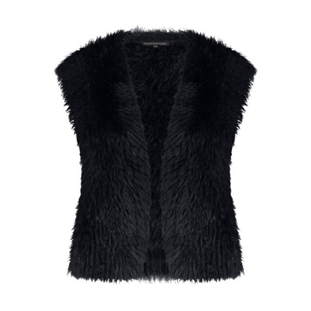Tramontana hairy yarn vest o05-17-701 009000 black 06226.990.0011 large