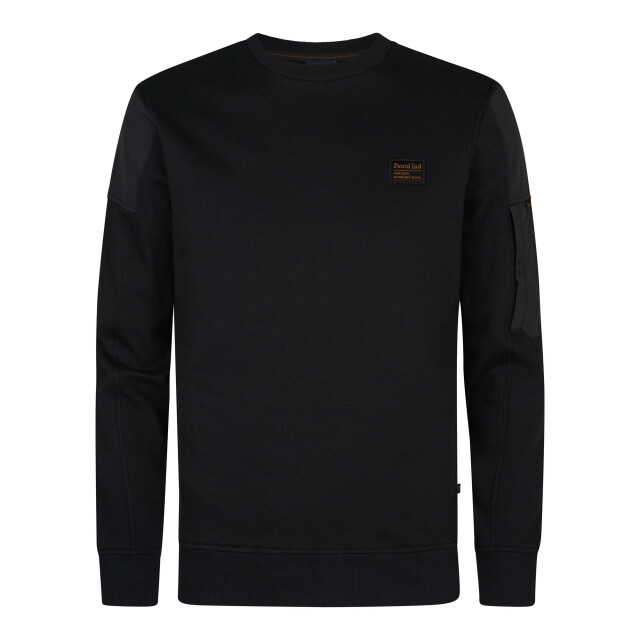 Petrol Industries Heren trui- m-3050-swr322 9111 black Petrol Sweater M 3050 SWR322 9111Black large