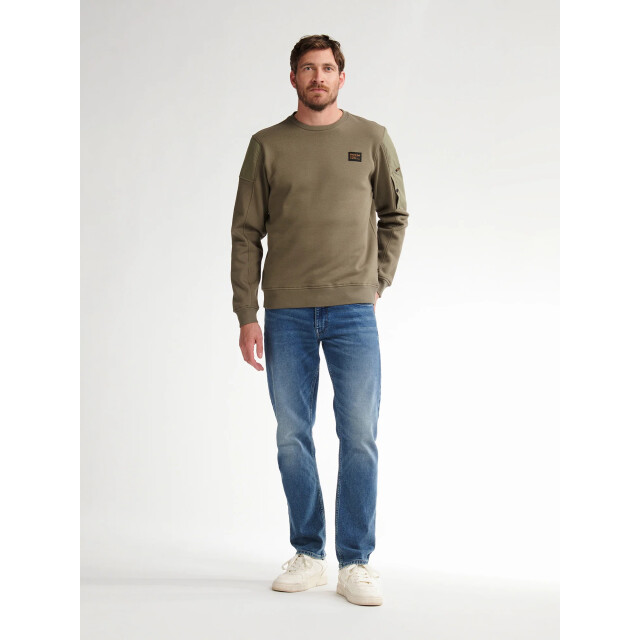 Petrol Industries Heren trui- m-3050-swr322 6174 mossy stone Petrol Sweater M 3050 SWR322 6174MossyStone large
