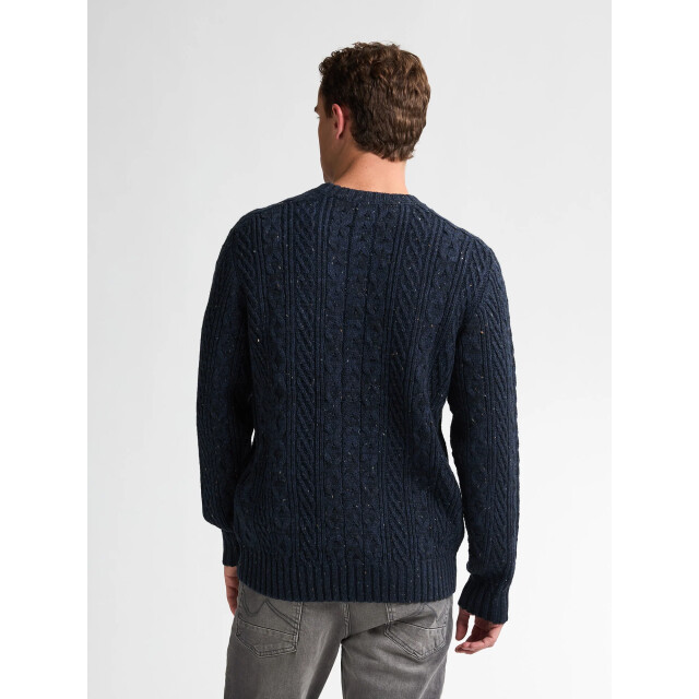 Petrol Industries Heren trui- m-3050-kwr247 5090 deep capri Petrol Sweater M 3050 KWR247 5090DeepCapri large