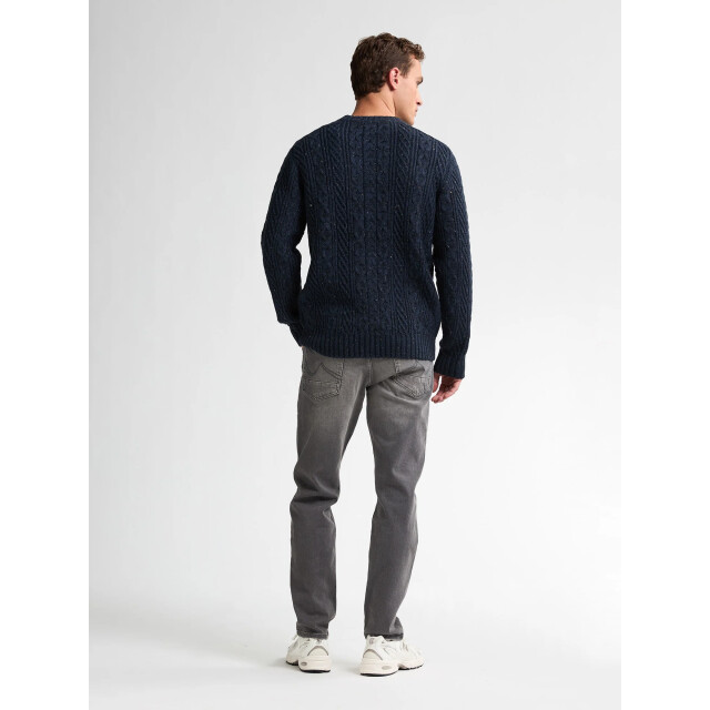 Petrol Industries Heren trui- m-3050-kwr247 5090 deep capri Petrol Sweater M 3050 KWR247 5090DeepCapri large