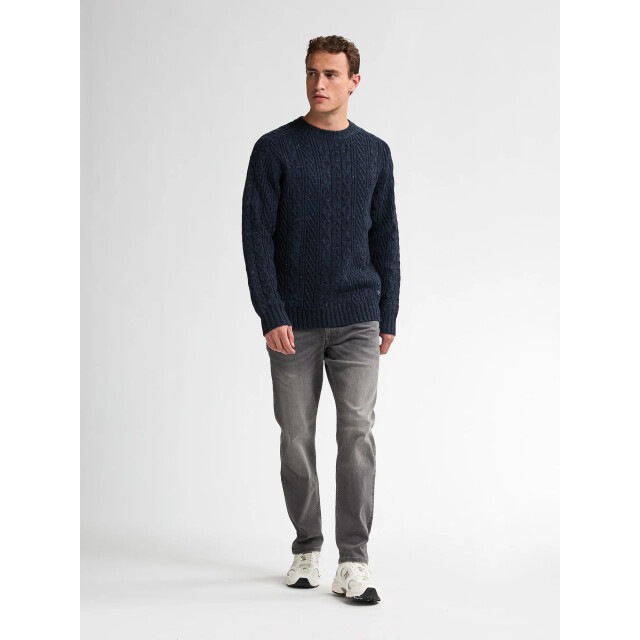 Petrol Industries Heren trui- m-3050-kwr247 5090 deep capri Petrol Sweater M 3050 KWR247 5090DeepCapri large