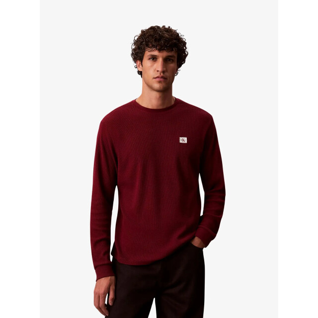Calvin Klein Heren longsleeve wafel badge LV040EM217-WCV large