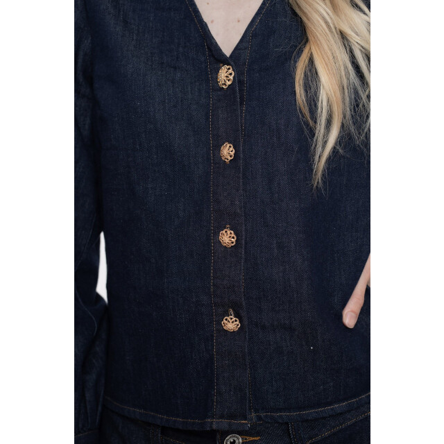Geisha 53504-10 blouse denim 53504-10 Blouse denim large