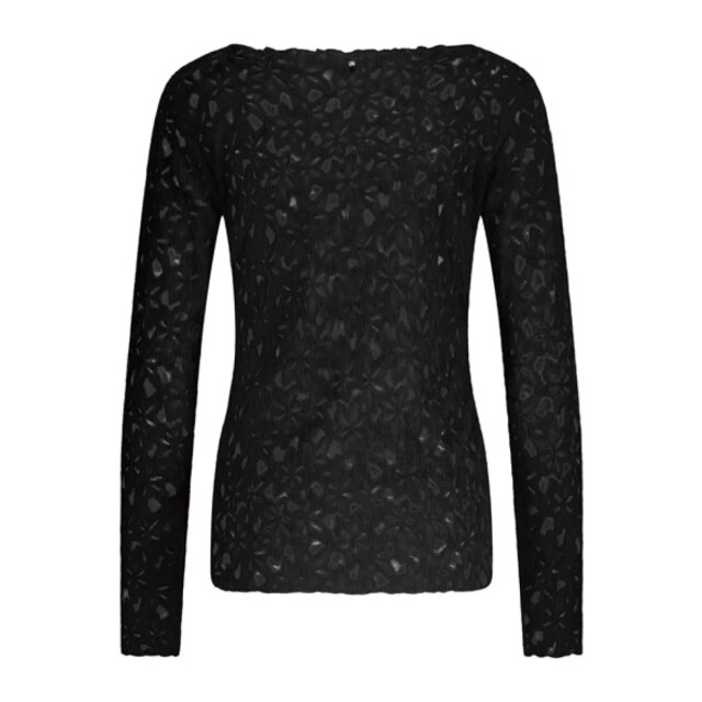 Tramontana brushed stretch lace top c42-17-401 009000 black 06010.990.0065 large