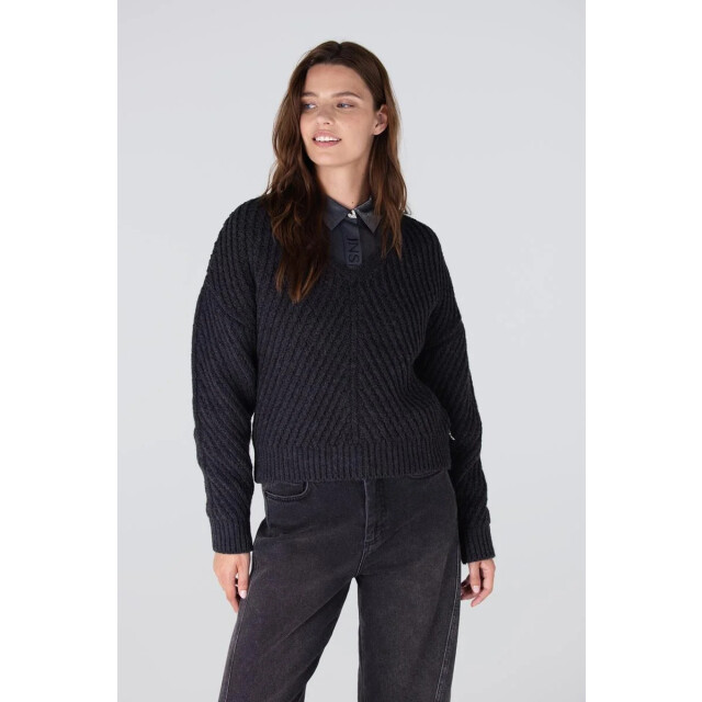 Jansen Amsterdam Dawn c157 v-neck antraciet C157 large