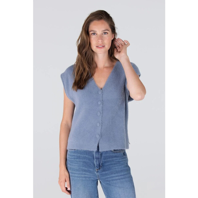 Jansen Amsterdam Chelsie gilet p204 blue grey P204 large