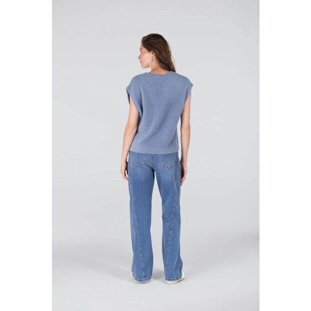 Jansen Amsterdam Chelsie gilet p204 blue grey P204 large