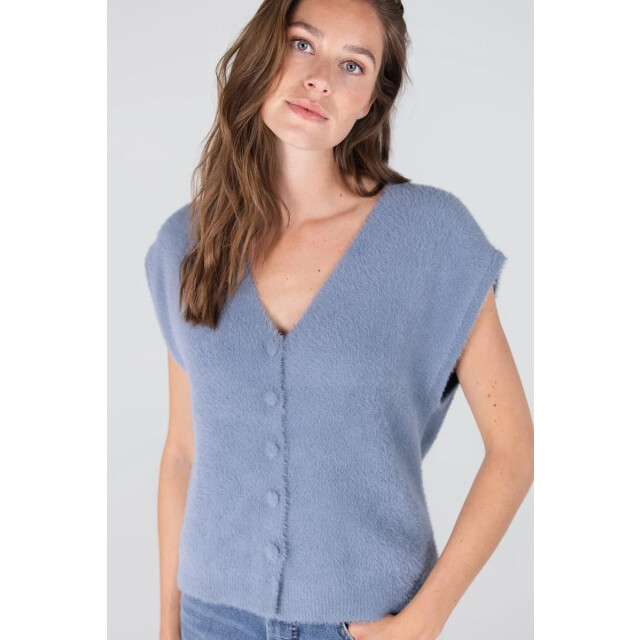 Jansen Amsterdam Chelsie gilet p204 blue grey P204 large