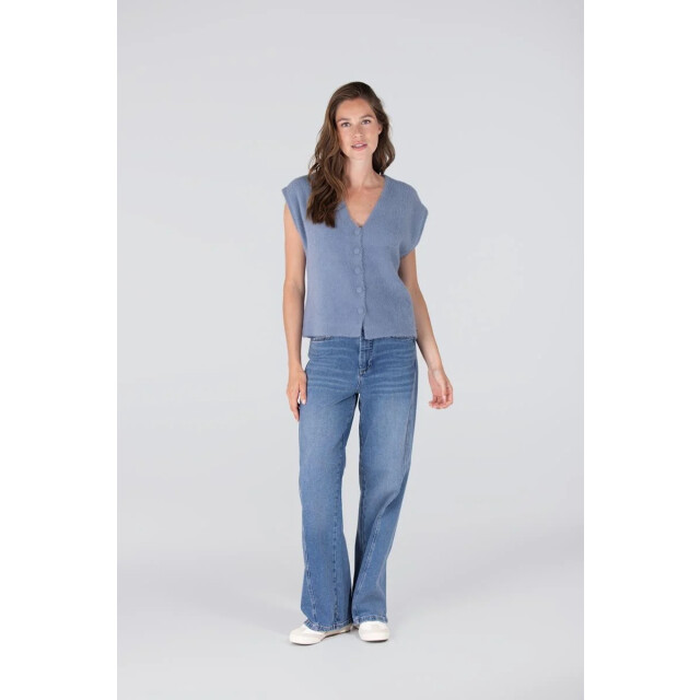 Jansen Amsterdam Chelsie gilet p204 blue grey P204 large