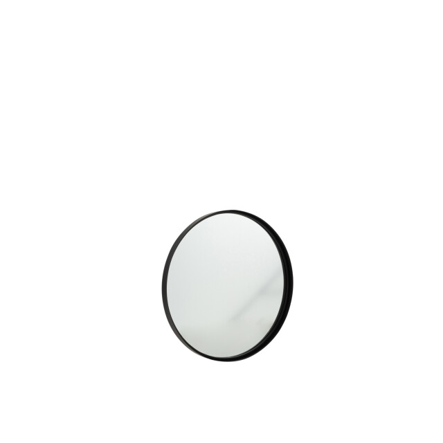 J-Line Mirror round high border metal/glass black small 15207 large