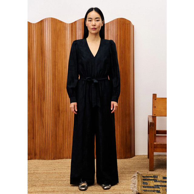 FRNCH Cardamom jumpsuit strikceintuur en pofmouw 9610312515912 large