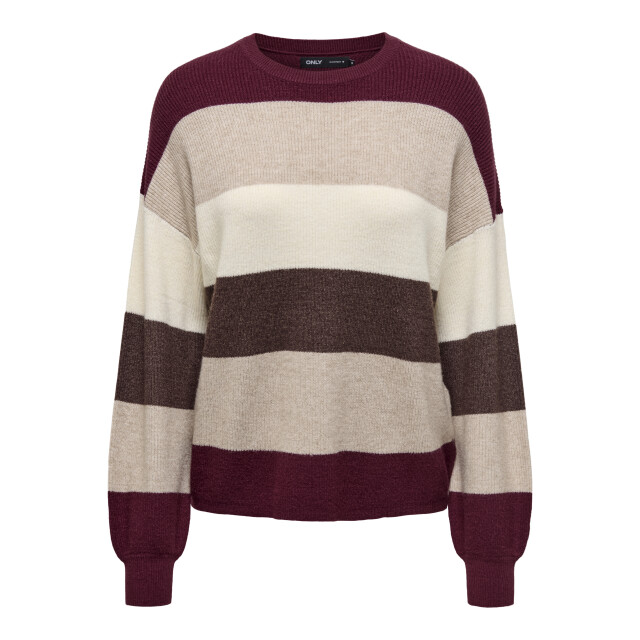 Only Onlatia l/s stripe pullover knt noo 15220044 large