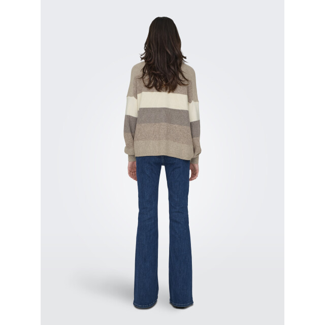 Only Onlatia l/s stripe pullover knt noo 15220044 large