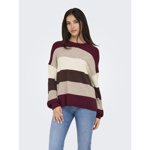 Only Onlatia l/s stripe pullover knt noo 15220044 large