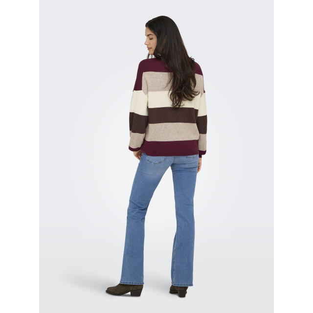 Only Onlatia l/s stripe pullover knt noo 15220044 large