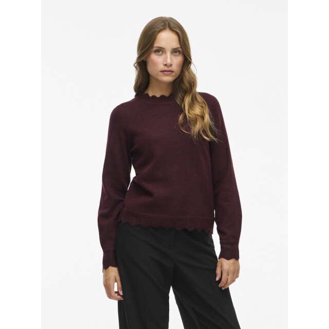 Vila Vinikolina o-neck l/s knit top no 14106419 large