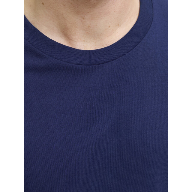 Jack & Jones Heren pyjama set lange pyjamabroek jacflorence blauw/wit geblokt 12282813-Ocean Cavern large