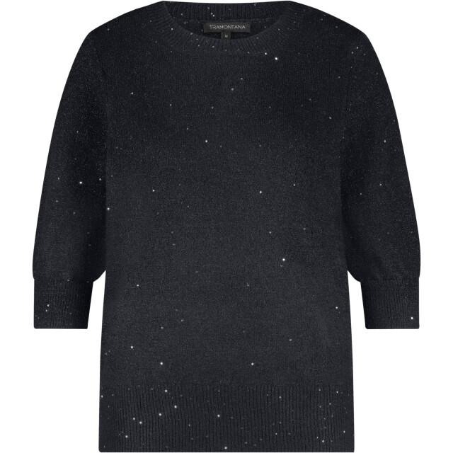 Tramontana Jumper black melange O02-17-601-009001 large