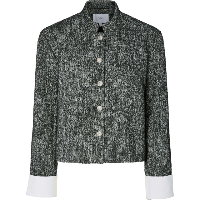 Y.A.S Yastoriva ls jacket black/grey melange 26039039-190939001 large