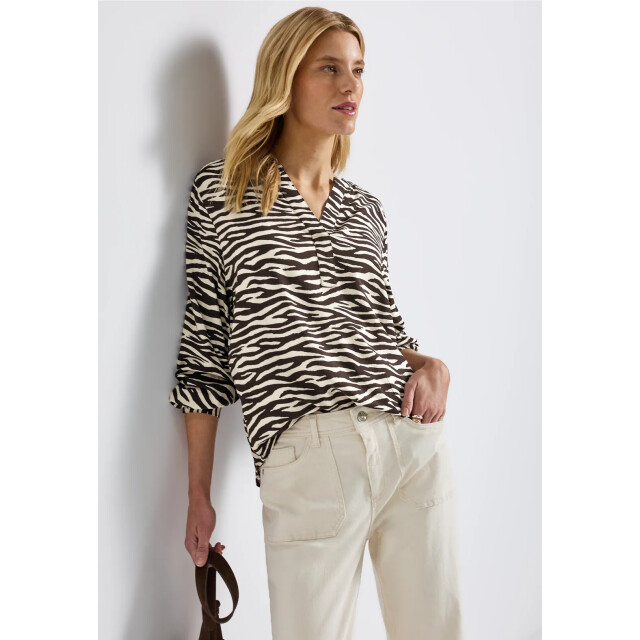 Street One a346047 ltd qr splitneck tunic blouse A346047 large