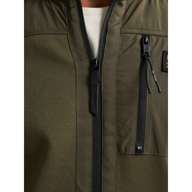Petrol Industries men sweater collar zip m-3050-swc323 6088 army green 05791.340.0011 large