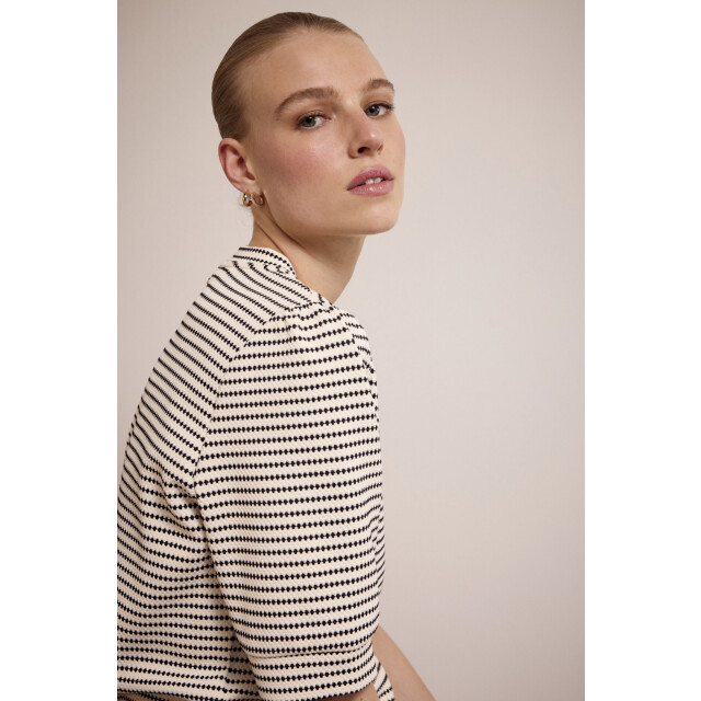Tramontana fancy striped top c46-17-401 006801 stone melange 06615.264.0065 large