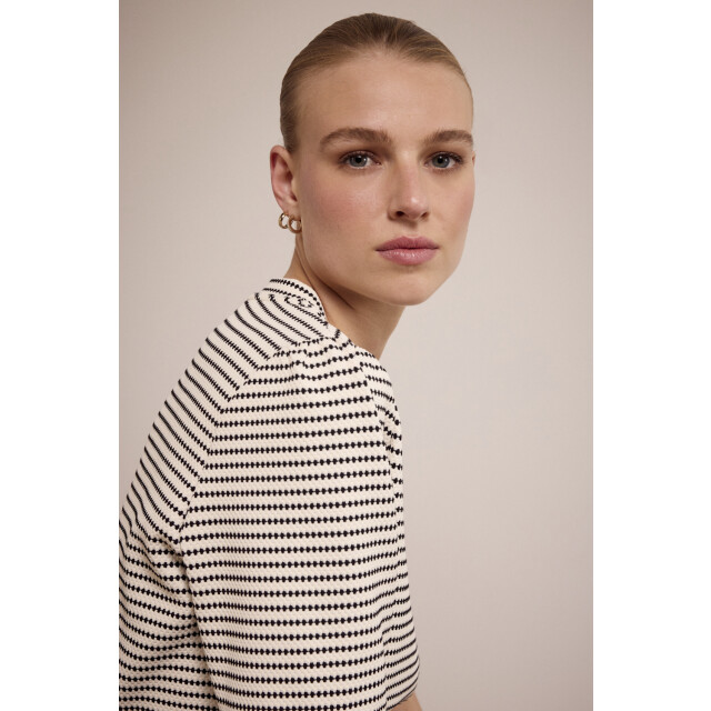 Tramontana fancy striped top c46-17-401 006801 stone melange 06615.264.0065 large