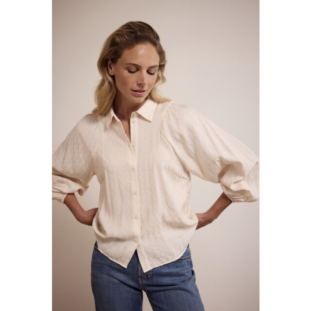Tramontana puff sleeved blouse c19-17-301 006800 stone 06615.264.0026 large
