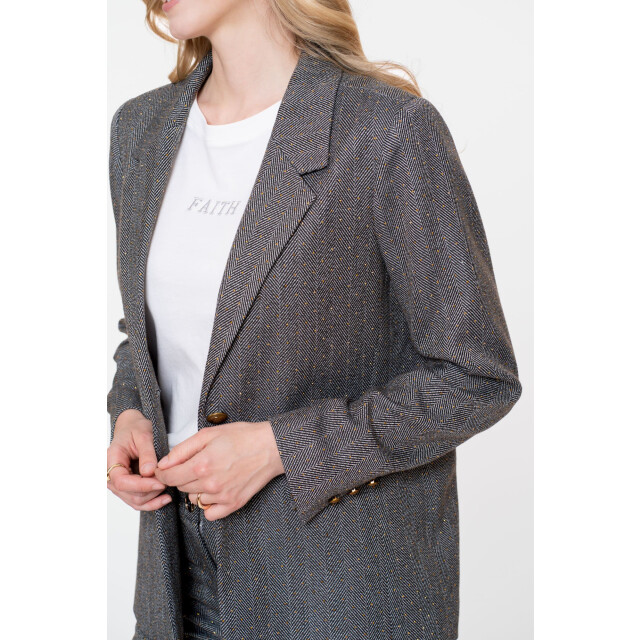 Geisha 55522-10 950 blazer herringbone + stones anthracite stones 55522-10 950 large