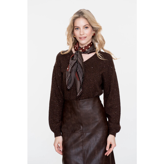 Geisha 54542-14 775 pullover lurex and sequinces brown/copper 54542-14 775 large