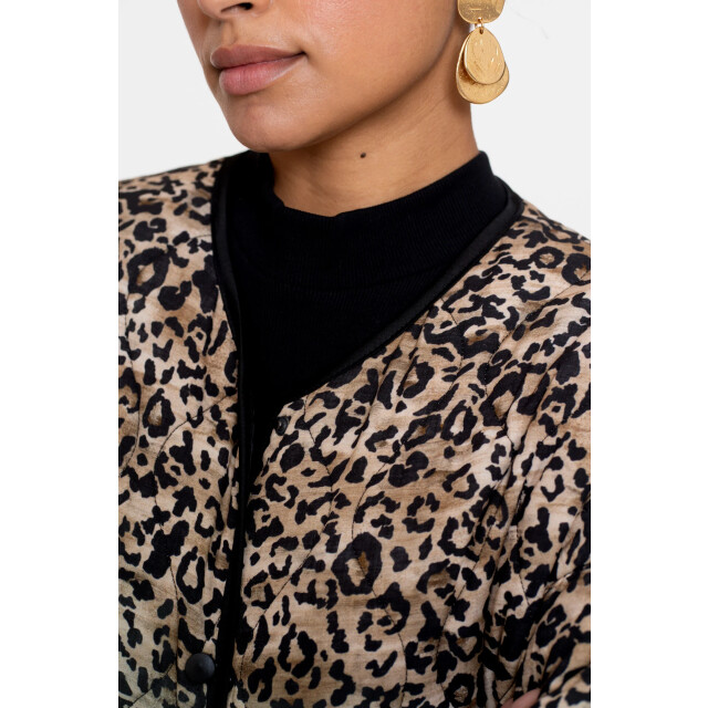 Geisha 55538-70 999 jacket stepped leopard black/sand 55538-70 999 large