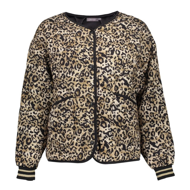 Geisha 55538-70 999 jacket stepped leopard black/sand 55538-70 999 large