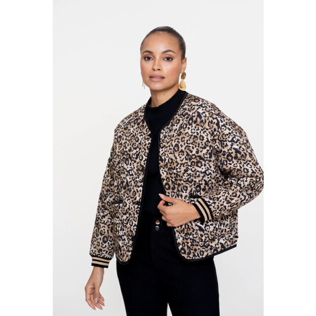 Geisha 55538-70 999 jacket stepped leopard black/sand 55538-70 999 large