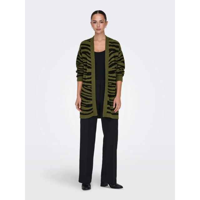 Jacqueline de Yong Lorraine animal l/s long cardigan 15328366 large