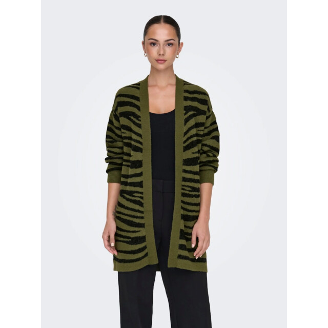 Jacqueline de Yong Lorraine animal l/s long cardigan 15328366 large