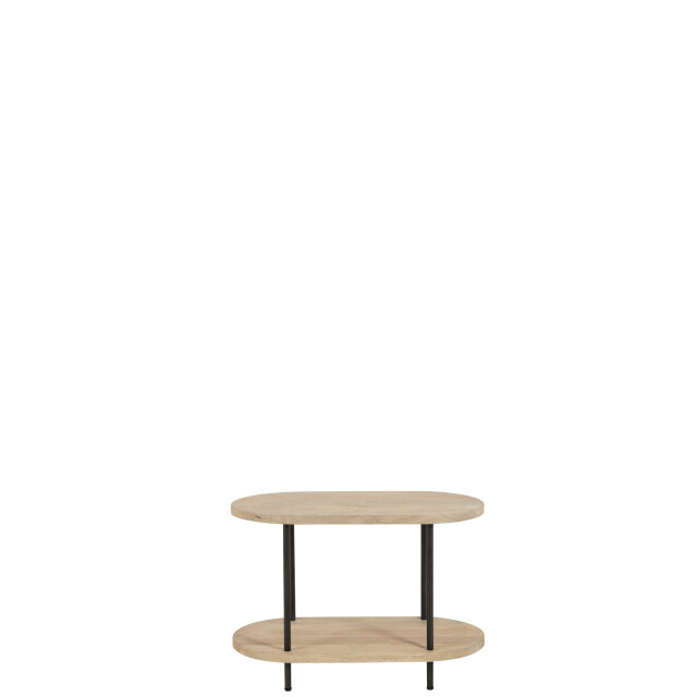 J-Line Side table eli 2shelves mango wood/iron natural/grey 20947 large