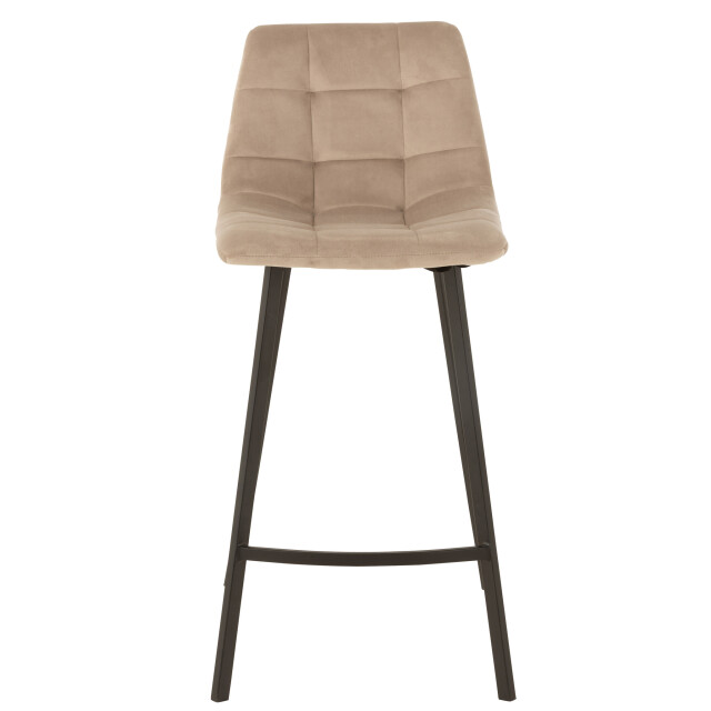 J-Line Barstool olivier textile/metal beige 15469 large