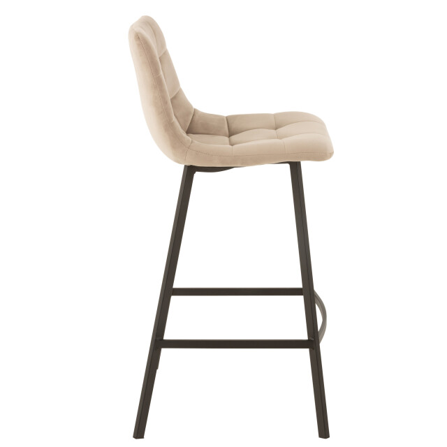 J-Line Barstool olivier textile/metal beige 15469 large