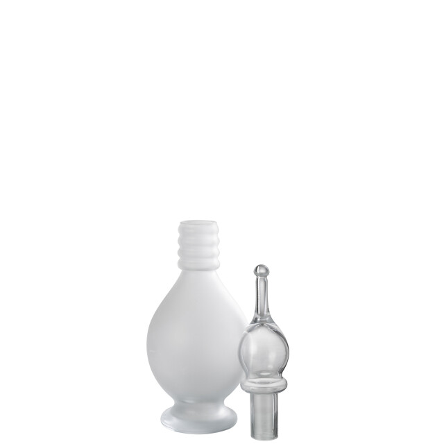 J-Line Vase+cap phial deco joe glass transparent medium 48080 large
