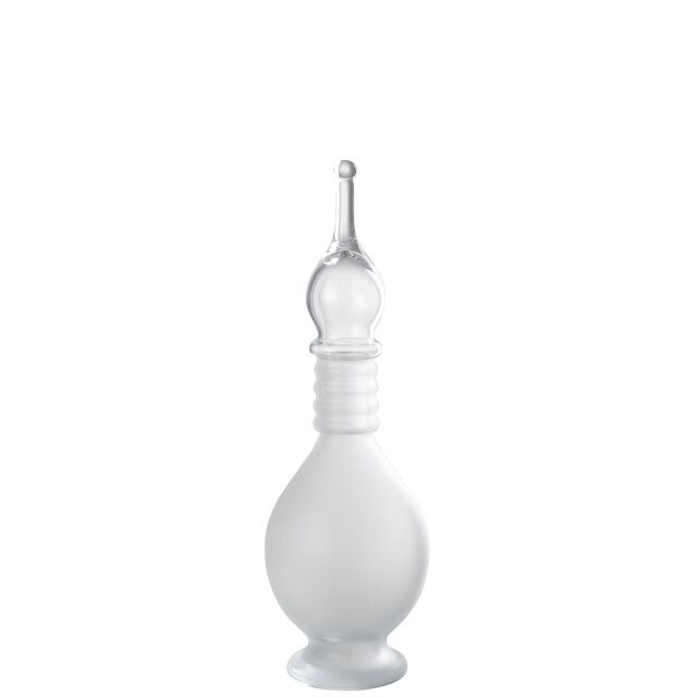 J-Line Vase+cap phial deco joe glass transparent medium 48080 large