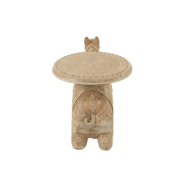 J-Line Sidetable camel mango wood natural/white 50594 large