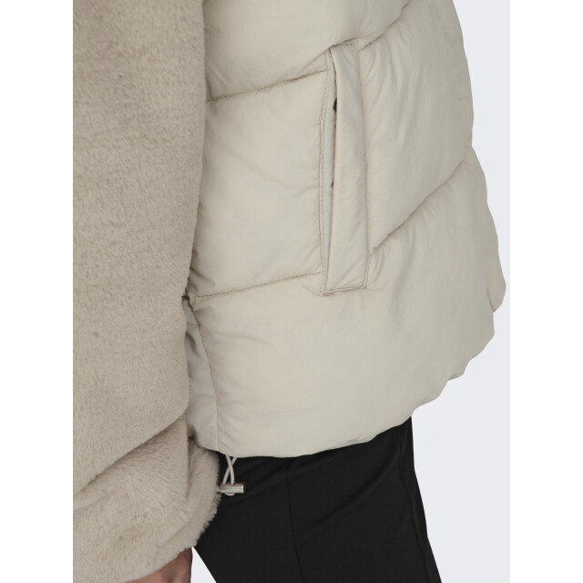 Only onlwanja fur puffer mix jacket cc o 15292945 moonbeam 06111.180.0006 large