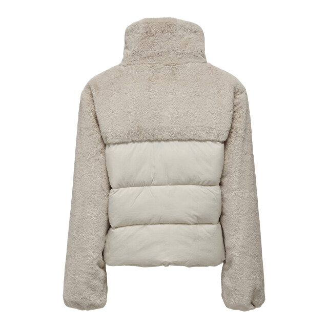 Only onlwanja fur puffer mix jacket cc o 15292945 moonbeam 06111.180.0006 large